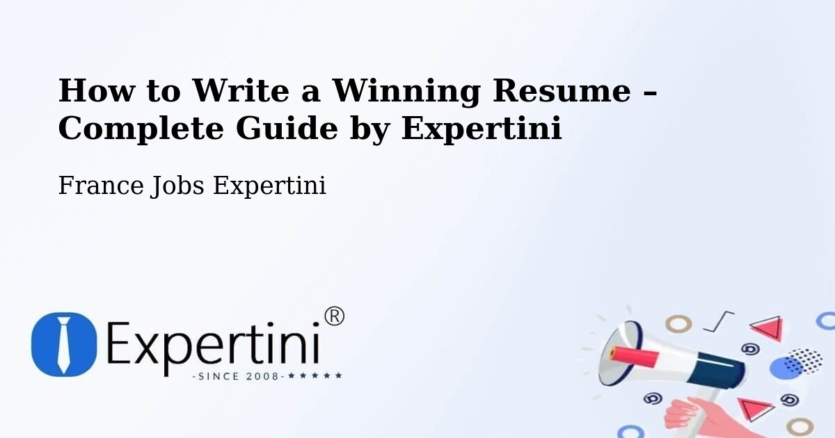 Resume Writing Guide for Job Seekers – Doubs - Doubs, France Jobs Expertini